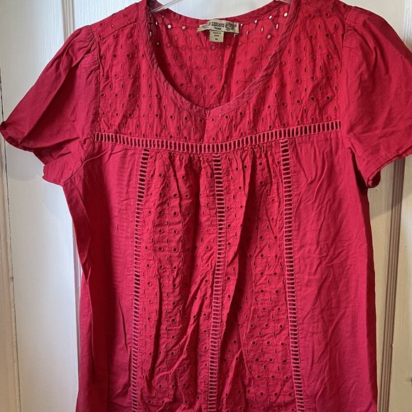 Red Dress Size M with Eyelet - Picture 1 of 6